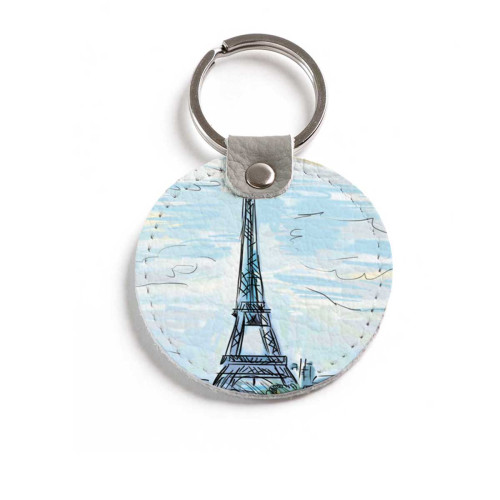 Брелок (Круглый) TRI4 «Eiffel tower»