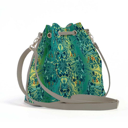 Сумка на плечо BG16 «Мозаика оливковая»