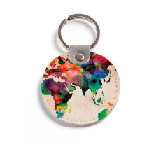Брелок (Круглый) TRI4 «World map»