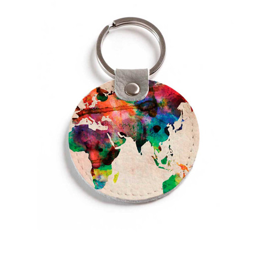 Брелок (Круглый) TRI4 «World map»