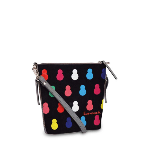 Сумка кросс-боди BAG8 «Черные матрешки»