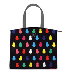 Сумка на руку, BG91 «Черные матрешки»