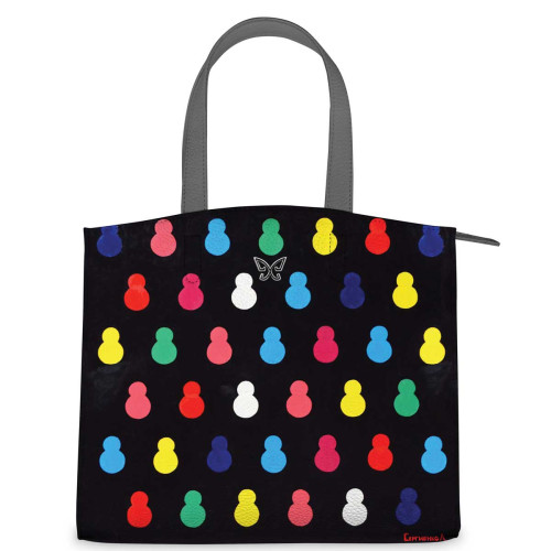 Сумка на руку, BG91 «Черные матрешки»