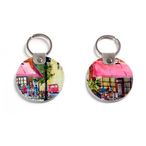 Брелок (Круглый) TRI4 «Coffee shop»