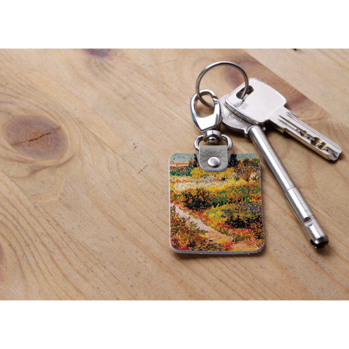 Брелок (Прямоугольный ) TRI1 «Vincent van Gogh Blossoming Garden»