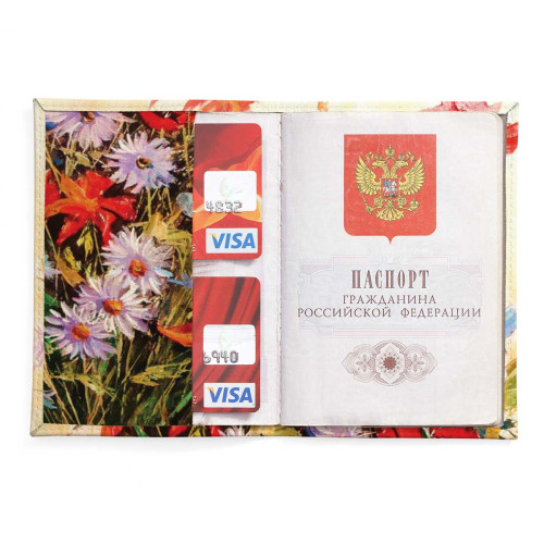 Обложка для паспорта, PAS2 «Букет»