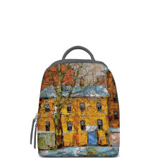Рюкзак BK22 «Дерево и желтый домик ранней весной»