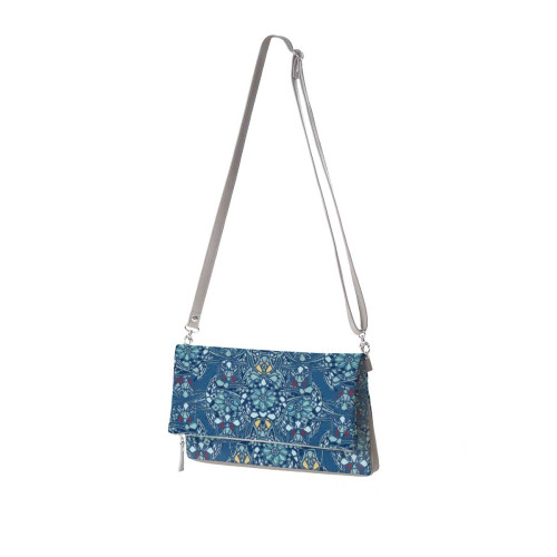 Клатч, кросс-боди KHL3 «Мозаика голубая»