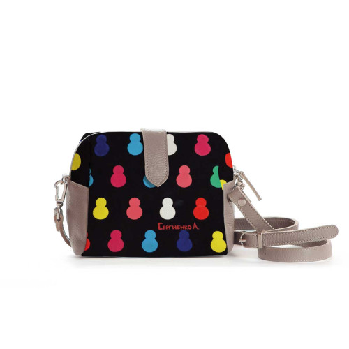 Сумка кросс-боди BAG6 «Черные матрешки»