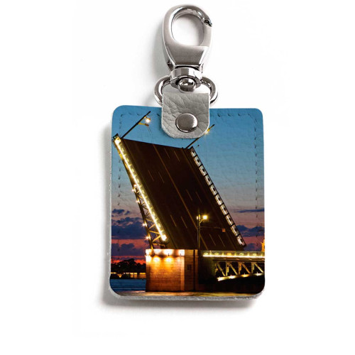 Брелок (Прямоугольный ) TRI1 «Мосты»