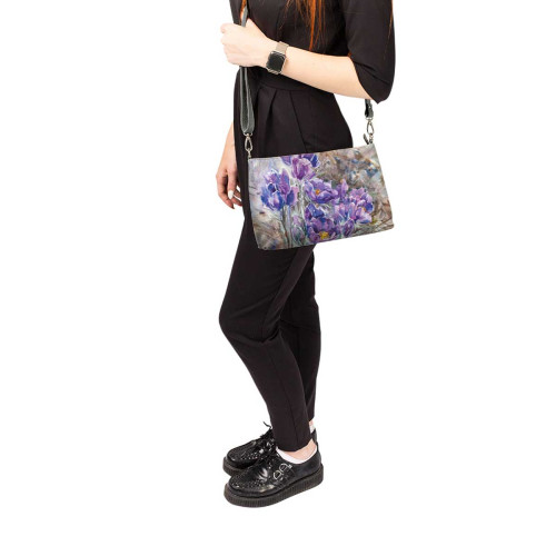 Сумка шолдер, BAG3 «На опушке расцвела сон-трава»