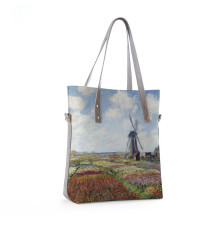 Сумка тоут BAG9 «Claude Monet Tulip Field and windmill»