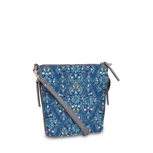 Сумка кросс-боди BAG8 «Мозаика голубая»