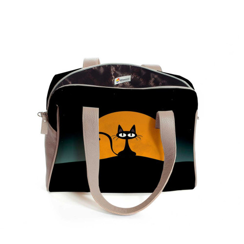 Сумка на плечо BAG5 «Кот с луной»
