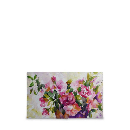 Кошелек мини PR17 «Watercolor flowers in vase»