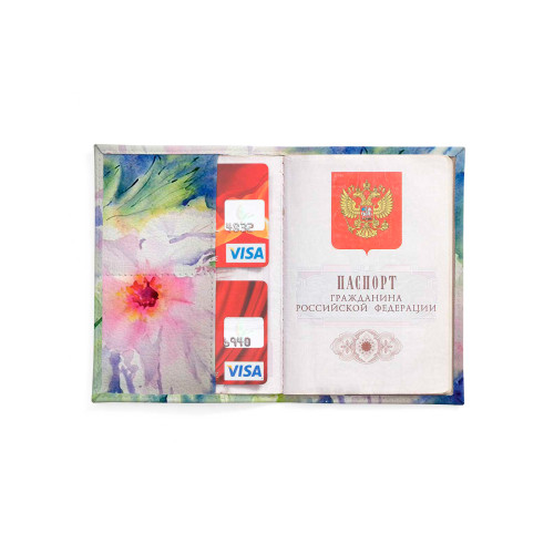 Обложка для автодокументов, AUT2 «Two peonies»