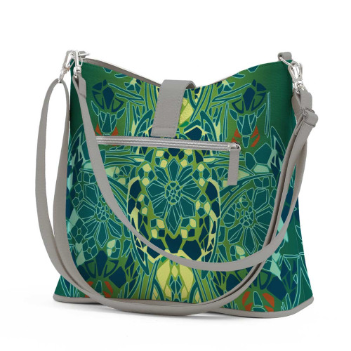 Сумка на плечо BG12 «Мозаичные цветы»