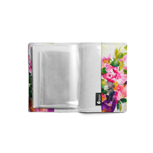 Обложка для паспорта, PAS1 «Watercolor flowers in vase»