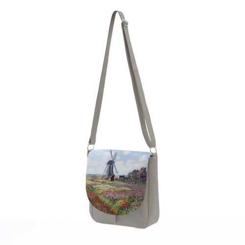 Сумка кросс-боди BG10 «Claude Monet Tulip Field and windmill»