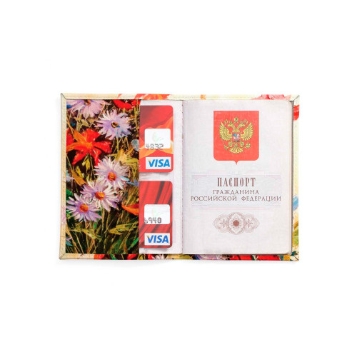 Обложка для автодокументов, AUT2 «Букет»