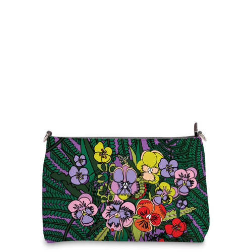 Сумка шолдер, BAG3 «Анютины глазки»