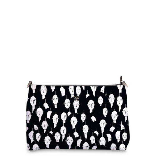 Сумка шолдер, BAG3 «Black faces»