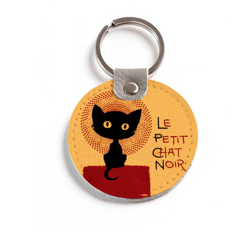 Брелок (Круглый) TRI4 «Small black cat»