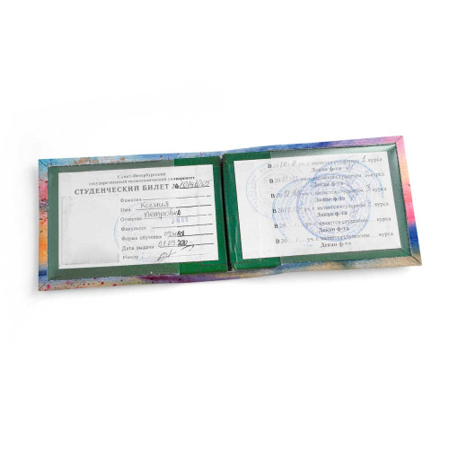 Обложка для студенческого билет STD1 «Wood»