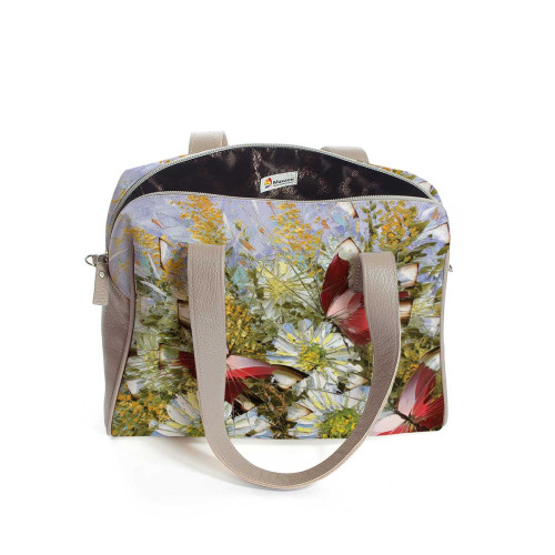 Сумка на плечо BAG5 «Бабочки и цветы»