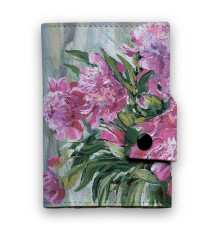 Кошелек мини, кардхолдер, PR24 «Пионы 2»