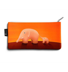 Косметичка small KOS1 «Слоны оранжевые»