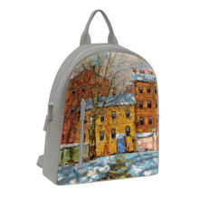 Рюкзак BKP2 «Дерево и желтый домик ранней весной»