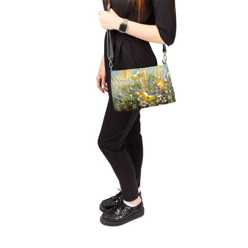 Сумка шолдер, BAG3 «Полет над цветами и травами»