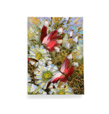 Обложка для автодокументов, AUT2 «Бабочки и цветы»