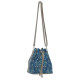 Сумка на плечо BG16 «Мозаика голубая»