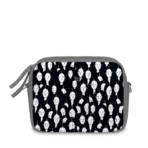 Сумка кросс-боди BG47 «Black faces»