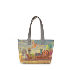 Сумка тоут, BAG2 «Мальчик и велосипед»