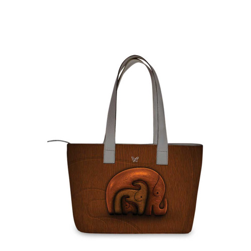 Сумка тоут, BAG2 «Деревянные слоны»