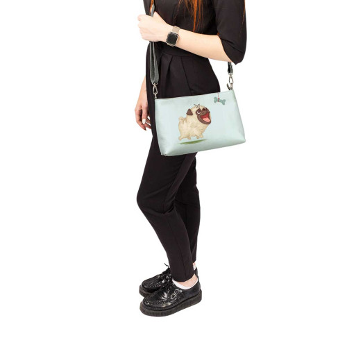 Сумка шолдер, BAG3 «Dog with bone»