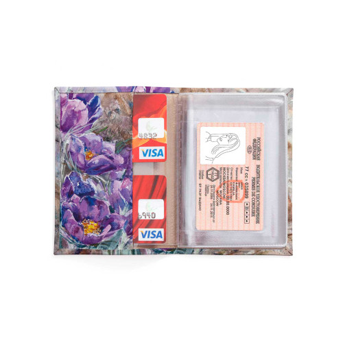 Обложка для автодокументов, AUT2 «На опушке расцвела сон-трава»