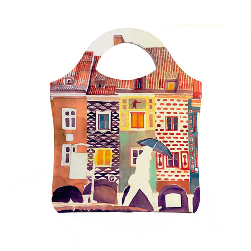 Сумка тоут BAG4 «The city watercolor»