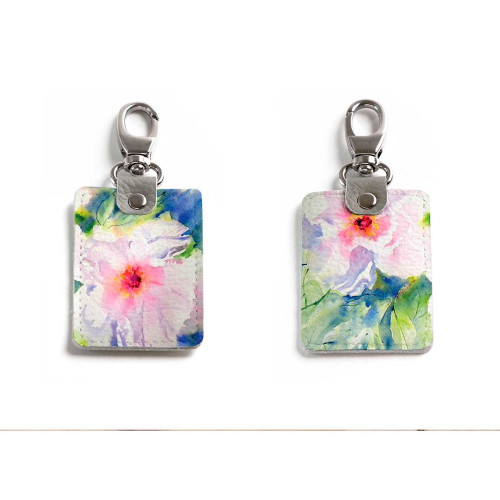 Брелок (Прямоугольный ) TRI1 «Two peonies»