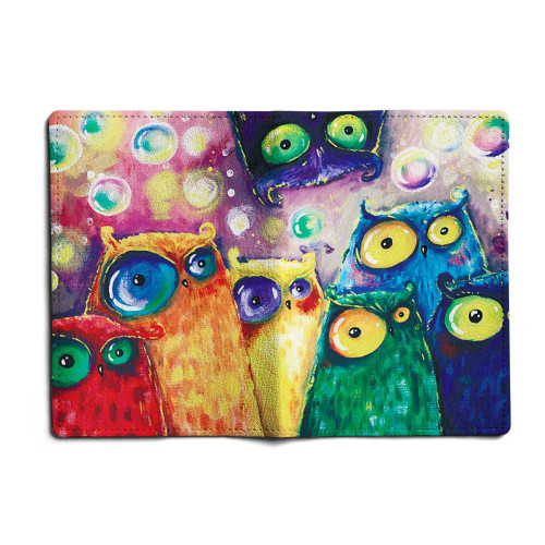 Обложка для автодокументов, AUT1 «Many owls»