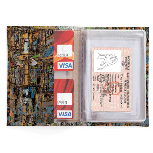 Обложка для автодокументов, AUT2 «Летний день на петербургской улице»