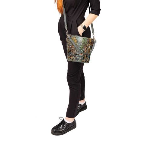 Сумка кросс-боди BAG8 «Летний день на петербургской улице»