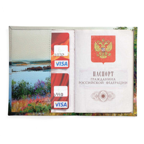 Обложка для паспорта, PAS2 «Весенняя Волга»