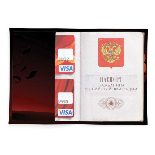 Обложка для паспорта, PAS2 «Кот на ветке»