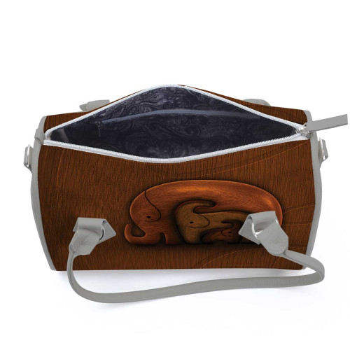 Сумка на руку BG13 «Деревянные слоны»