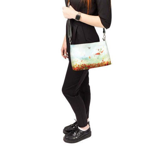 Сумка шолдер, BAG3 «Маки»