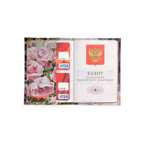 Обложка для автодокументов, AUT2 «Благоуханье нежных роз»